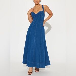 Denim Midi Dress
